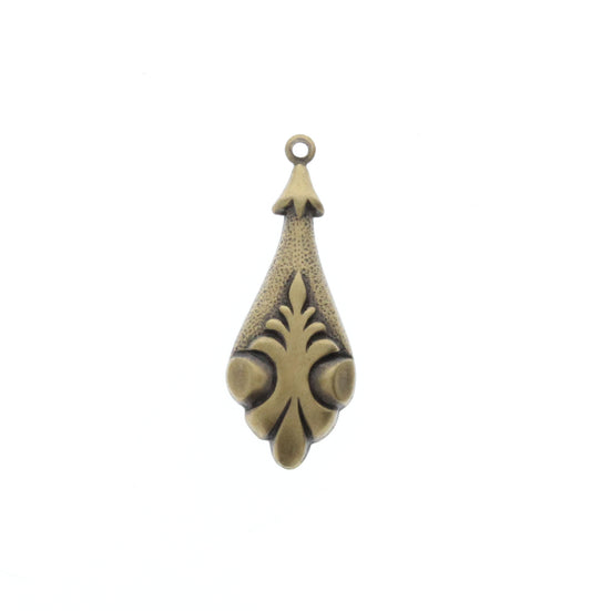 Antique Gold Earring Charm Drop, Pk/6