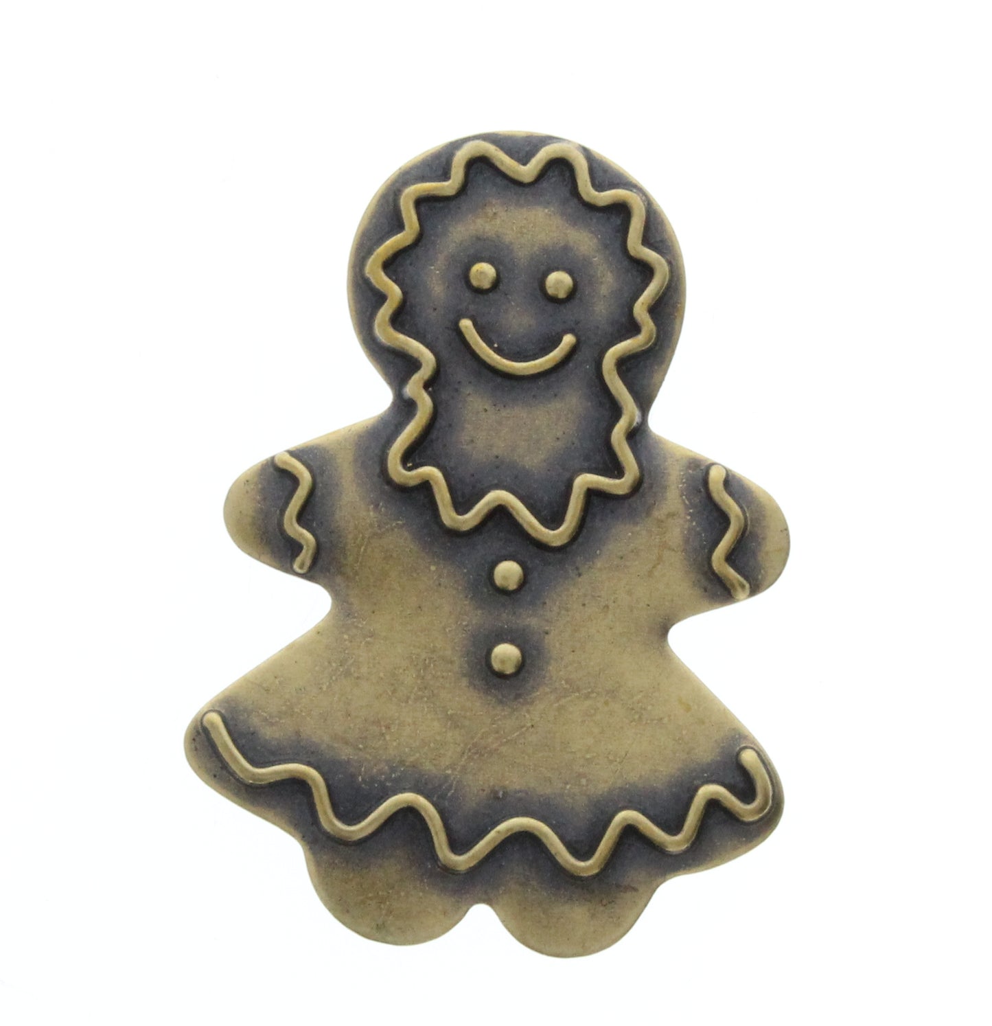 Christmas Gingerbread Girl Charm, Pk/6