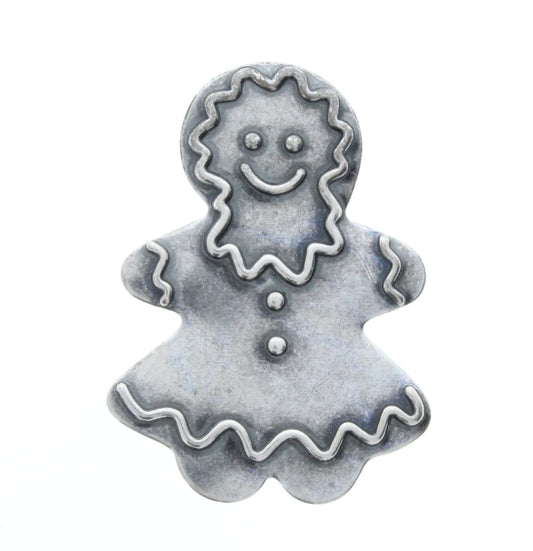 Christmas Gingerbread Girl Charm, Pk/6