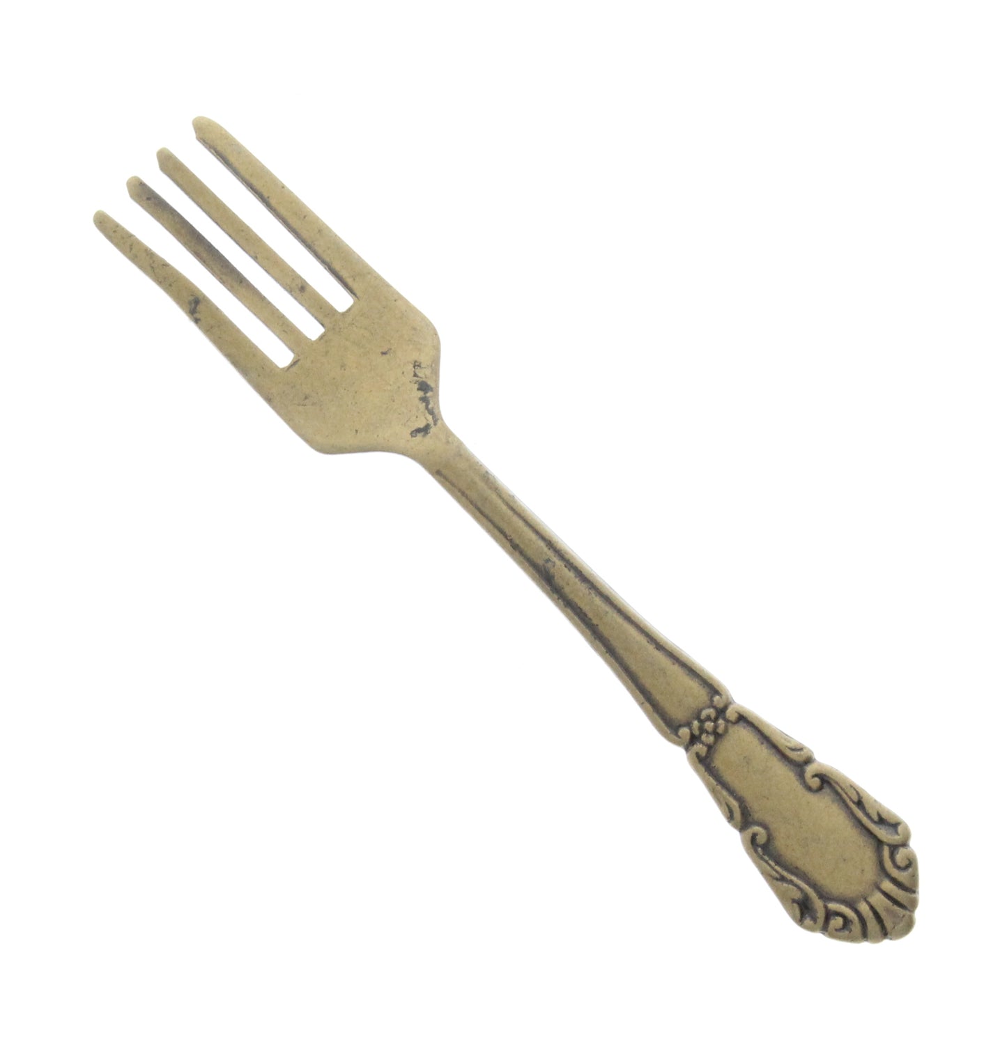 Fork Charm Brass stamping sold by ea, made in USA