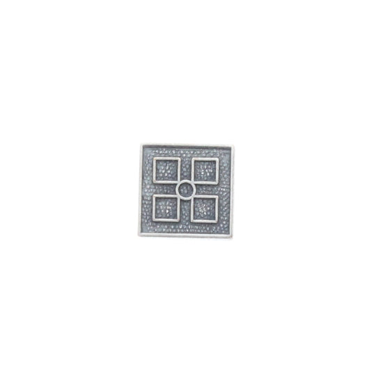 Square Ornamental Charm, Pk/6