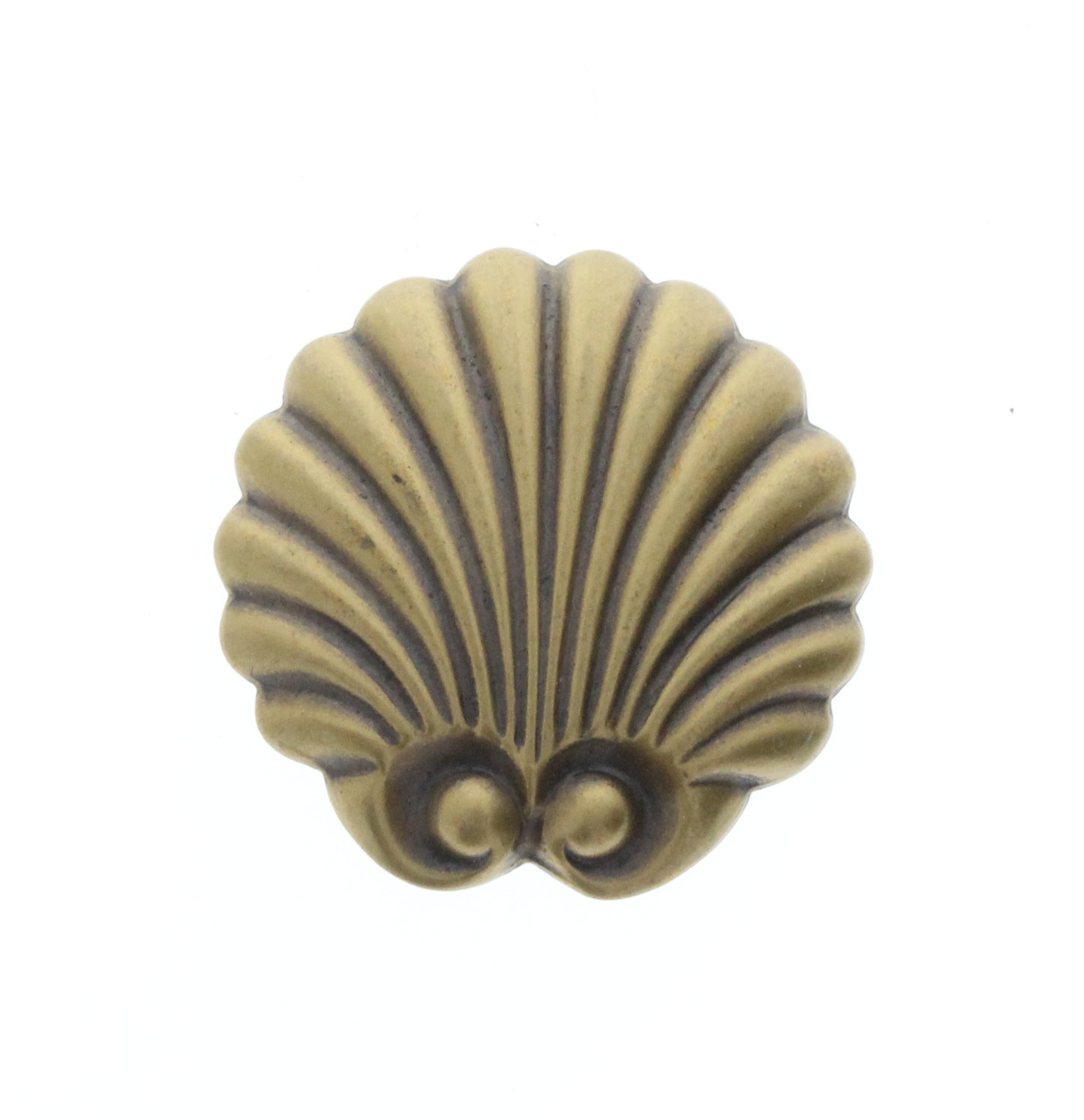 Antique Brass Sea Shell Charm, Pk/6