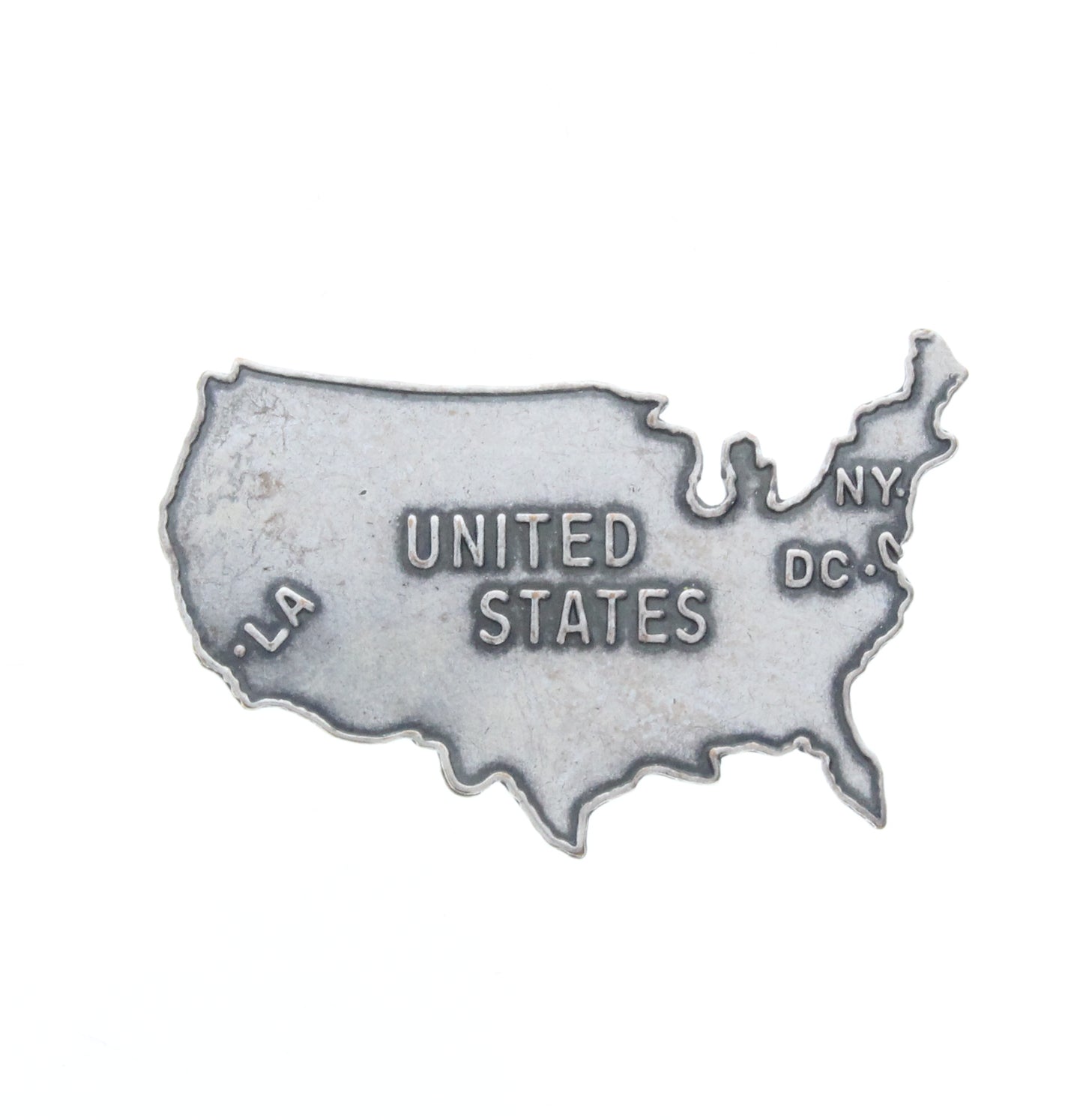 Classic Silver United States Charm, Pk/6