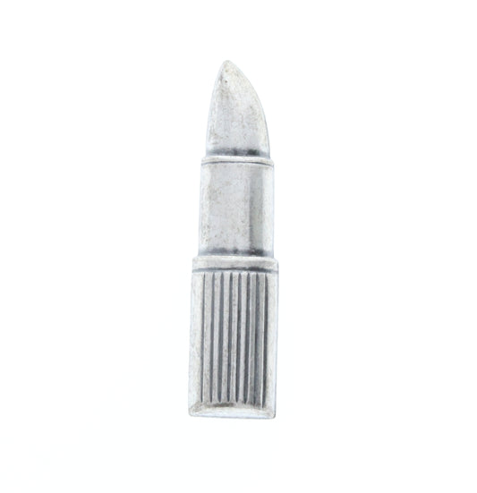 Classic Silver Lipstick Charm, Pk/6