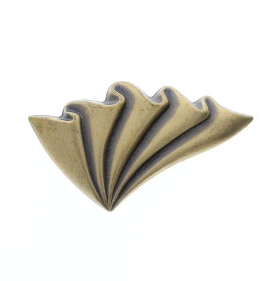 Left-Facing Antique Brass Wing Charm, Pk/6