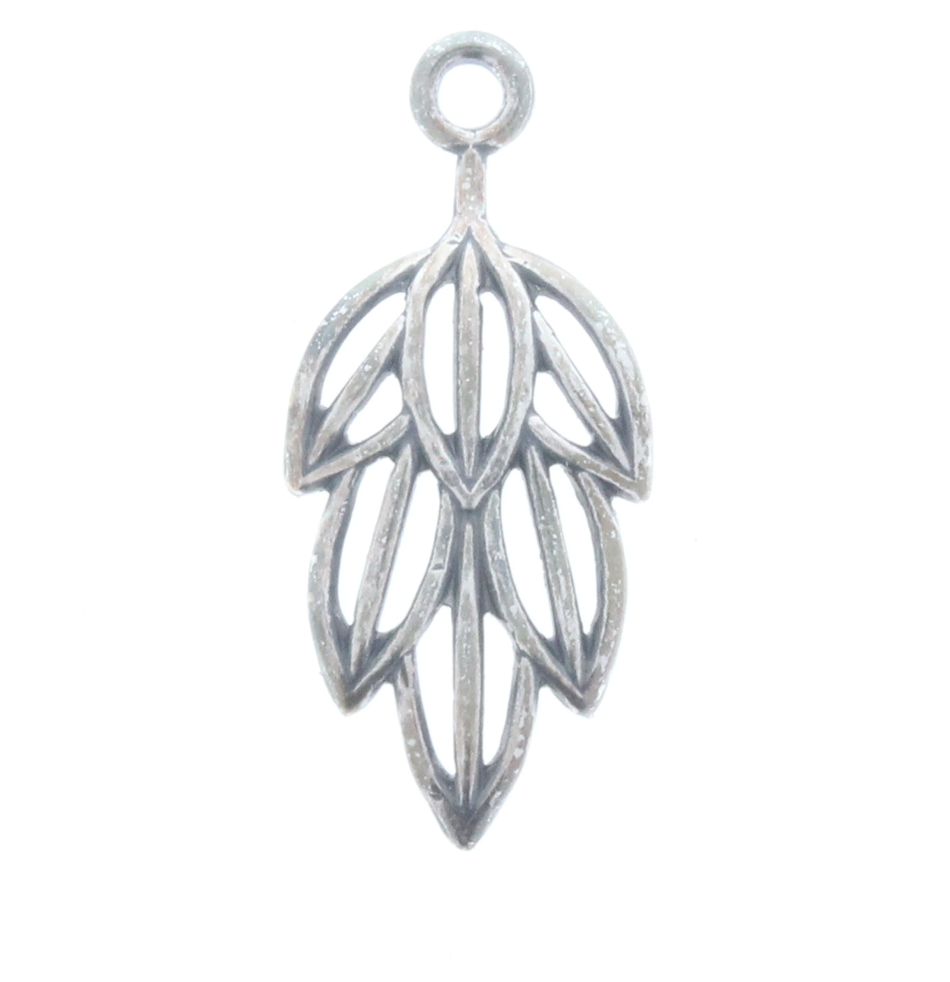 Filigree Leaves Charm, Pk/6