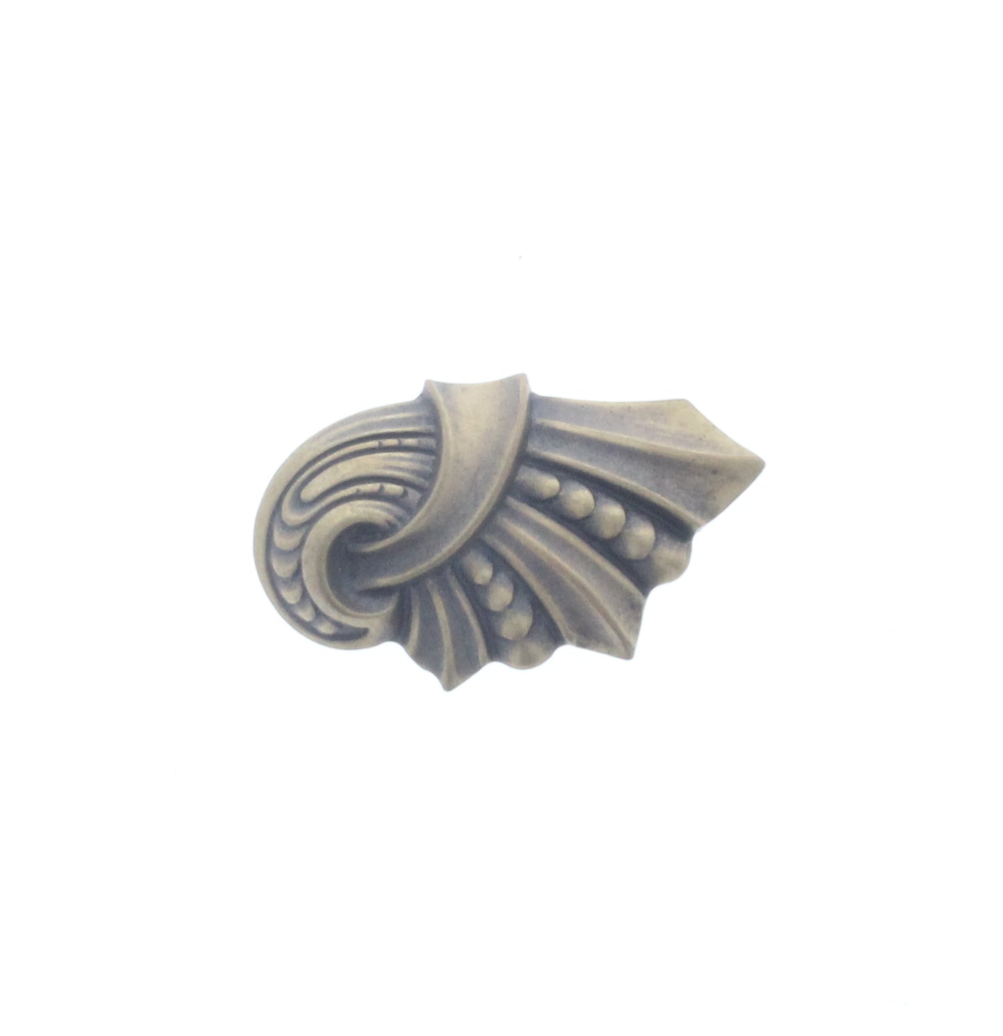 Right-Facing Nouveau Swirl/Wing Charm, Pk/6