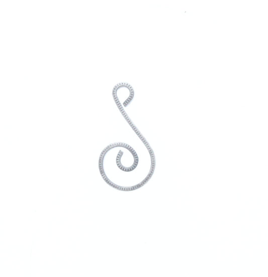 Wire Swirl Charm, Pk/3