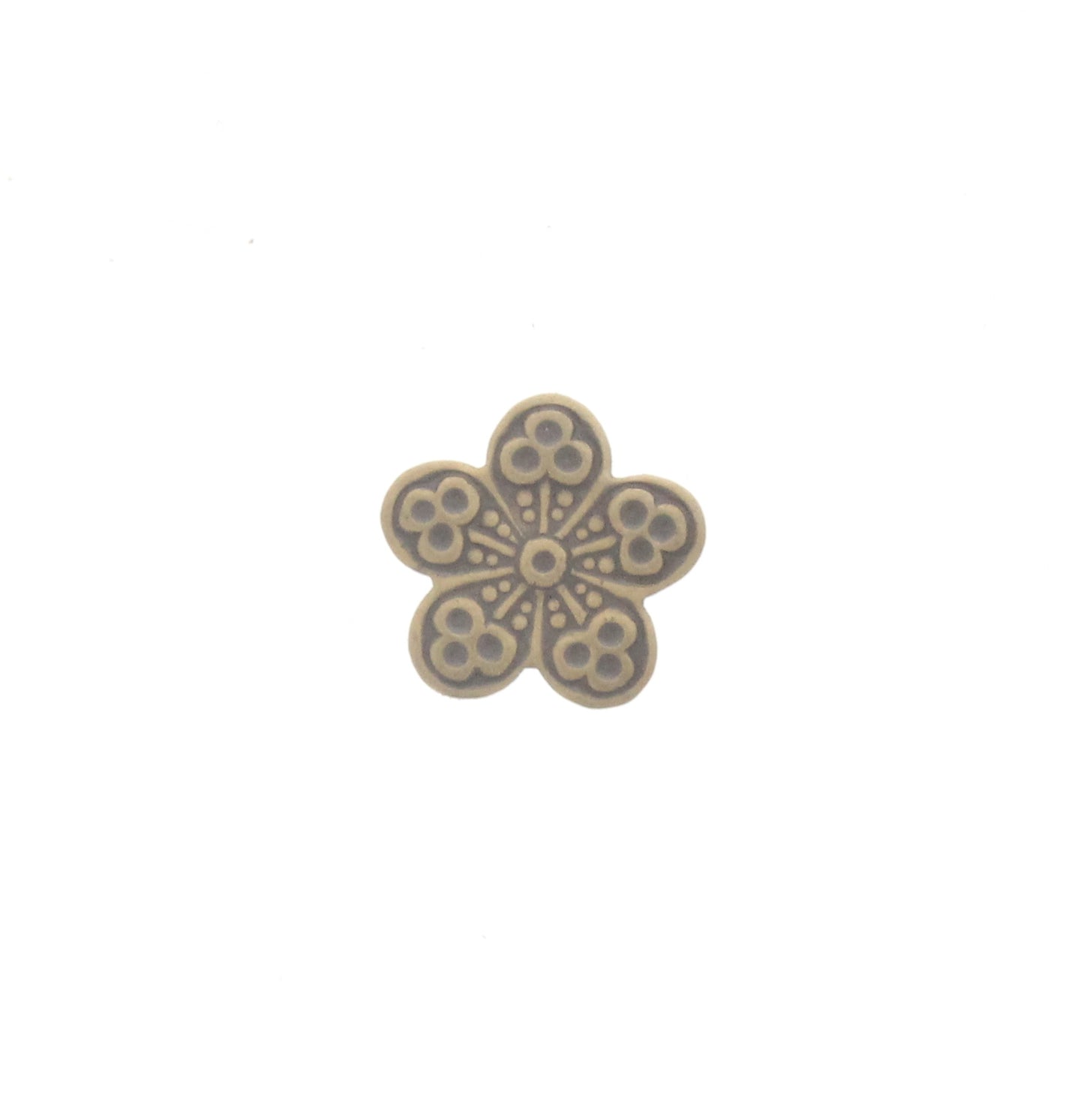 Small Ornamental Flower Charm, Pk/6