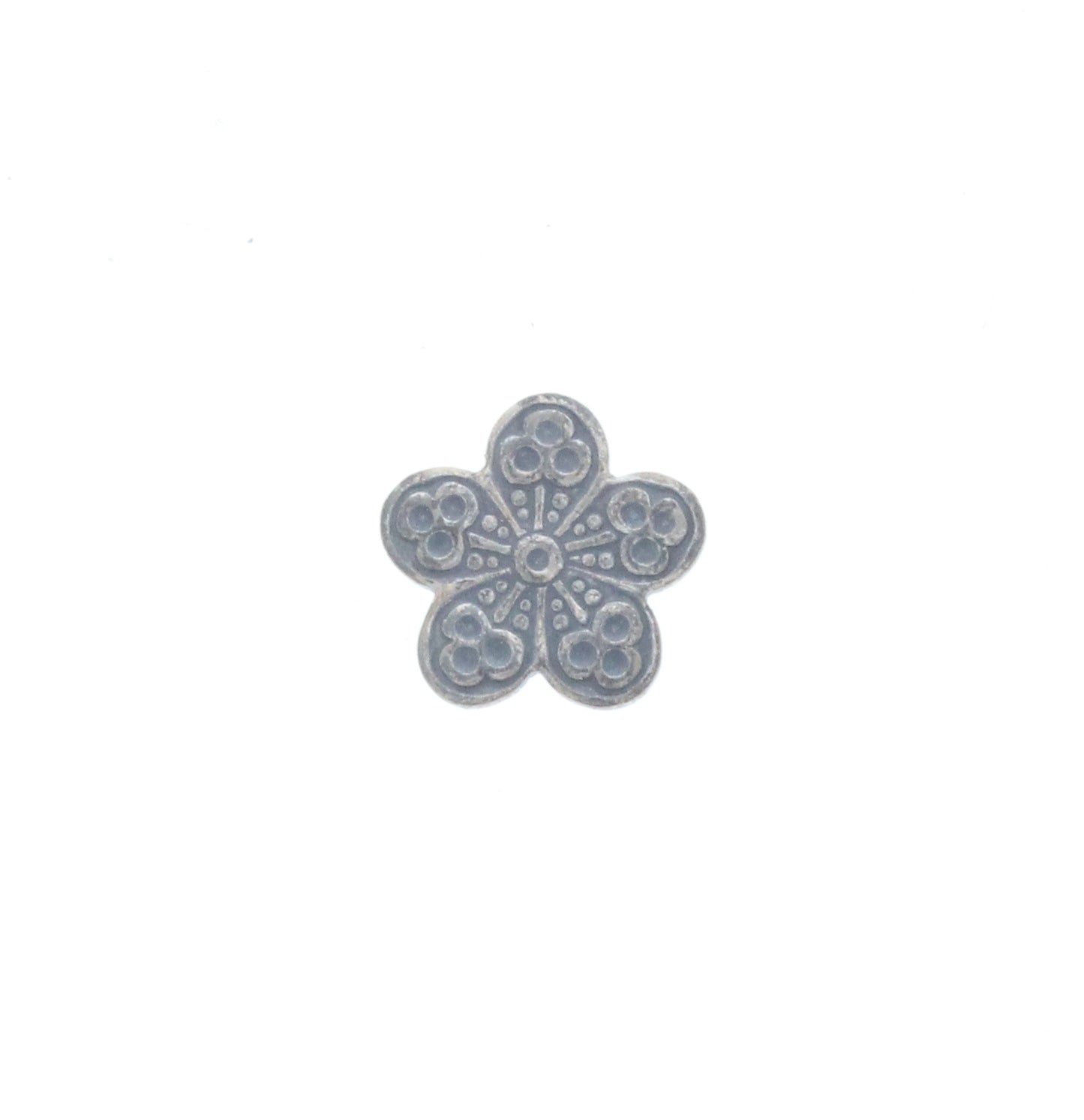 Small Ornamental Flower Charm, Pk/6