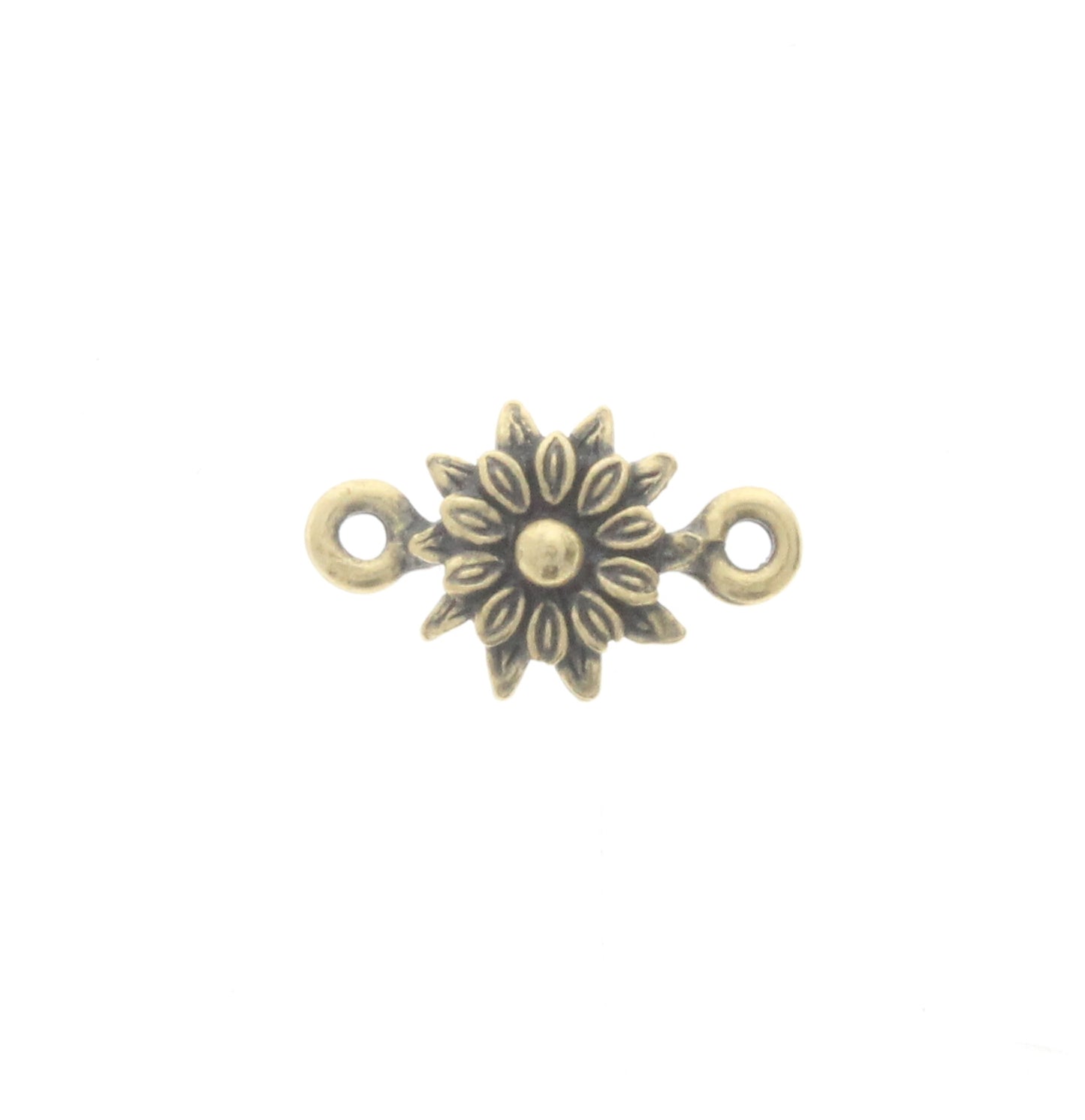 Flower Shaped Connector w/2 Rings, Pk/6