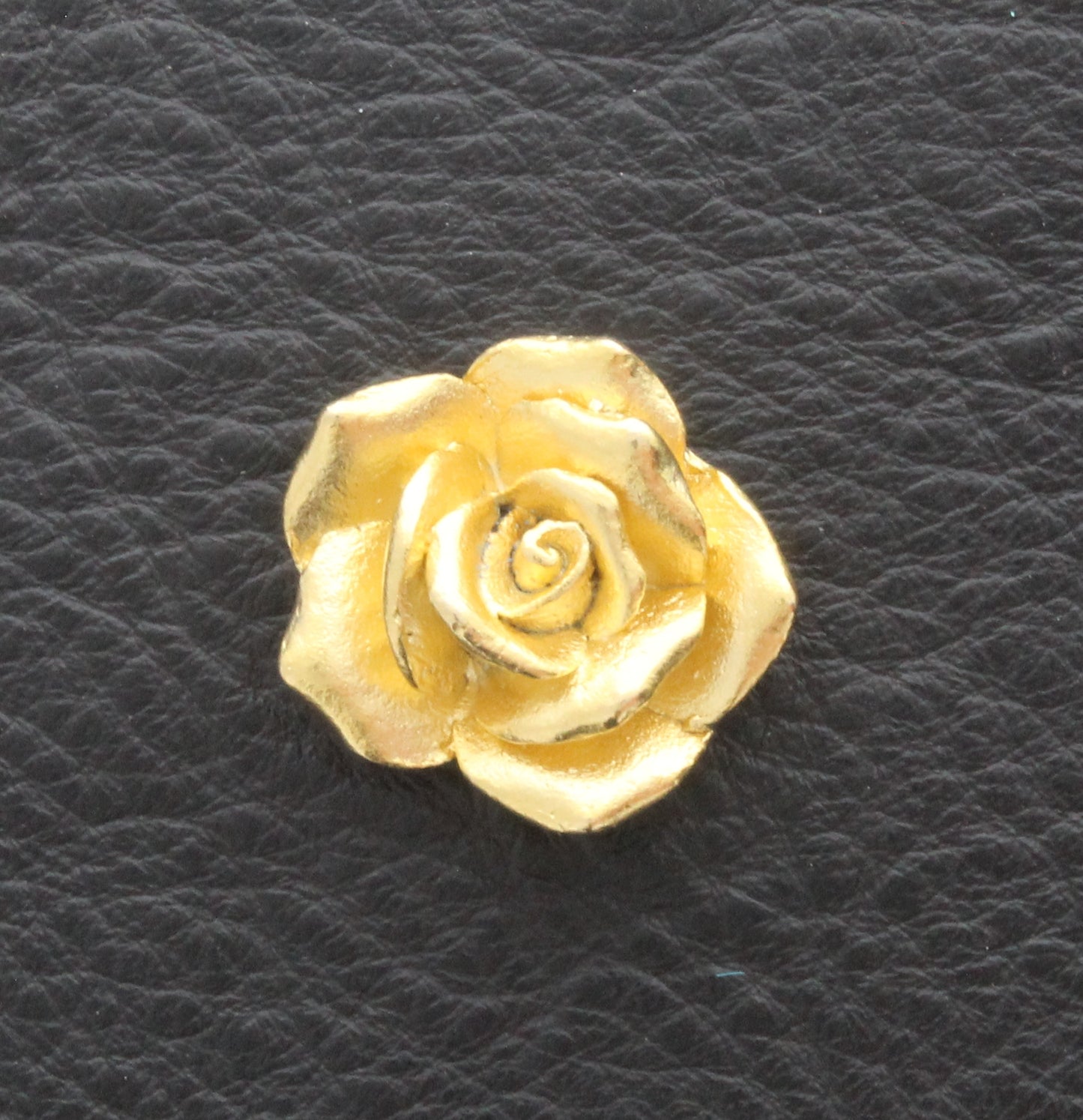 Large Gold Rose Charm, Pk/6