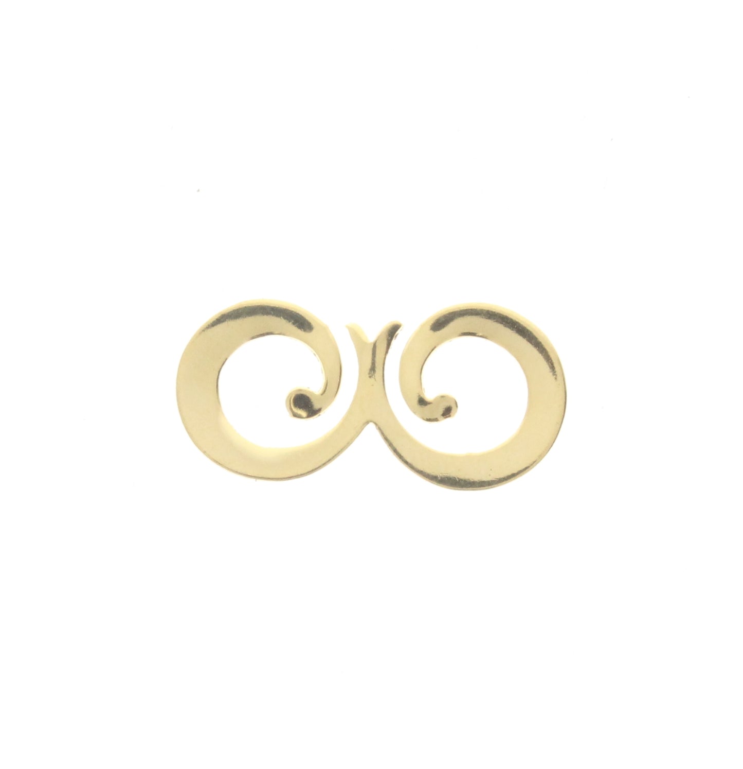 Double Swirl Charm, Pk/6