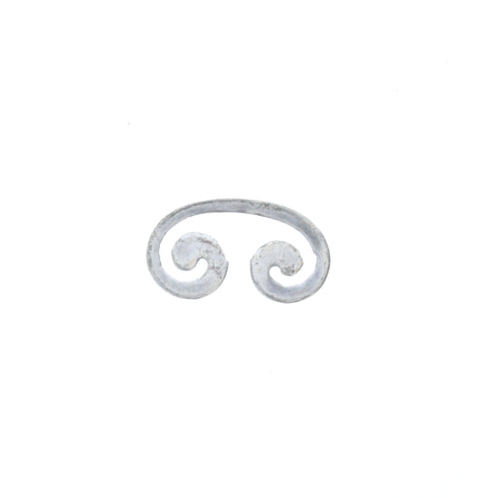 Double Swirl Charm, Pk/6