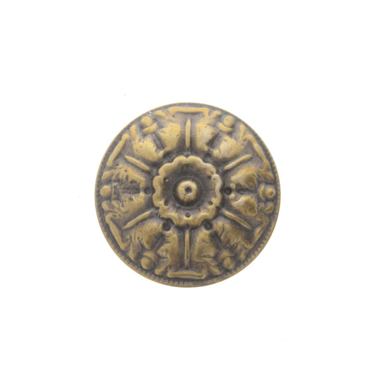 Round Flower Cap Charm, Pk/6