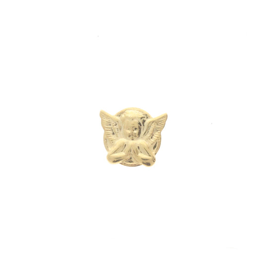 Bright Gold Praying Cherub Charm, Pk/6