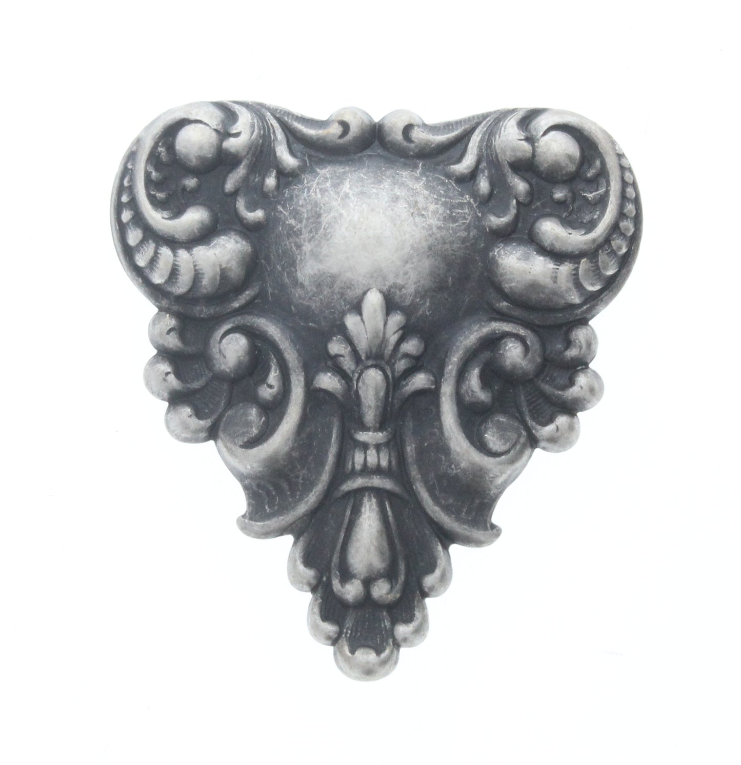 Fancy Victorian Heart Charm, Pk/2