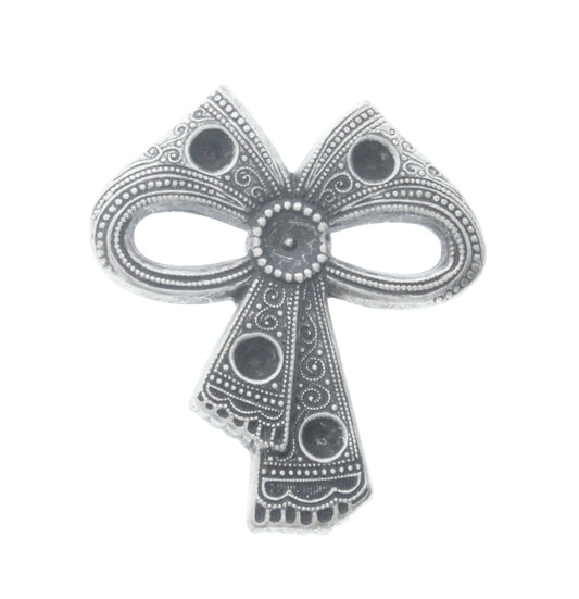 Marcasite Bowtie Charm, Pk/2