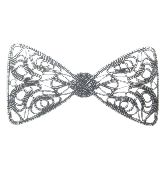 Filagree Bowtie Charm, Pk/2