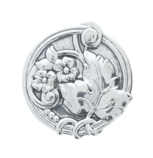 Round Leaf Flower Charm, Pk/6