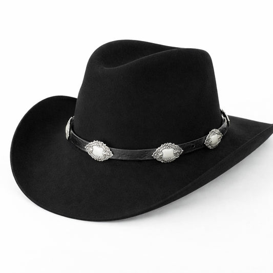 Midnight Concho Adjustable Hatband, made in USA, each