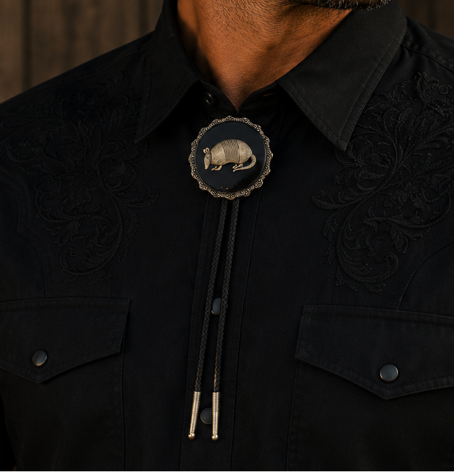 Armadillo Bolo Tie, made in USA, each