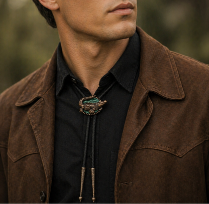 33mm x 51mm Bayou Sentinel Bolo Tie, made in USA, each