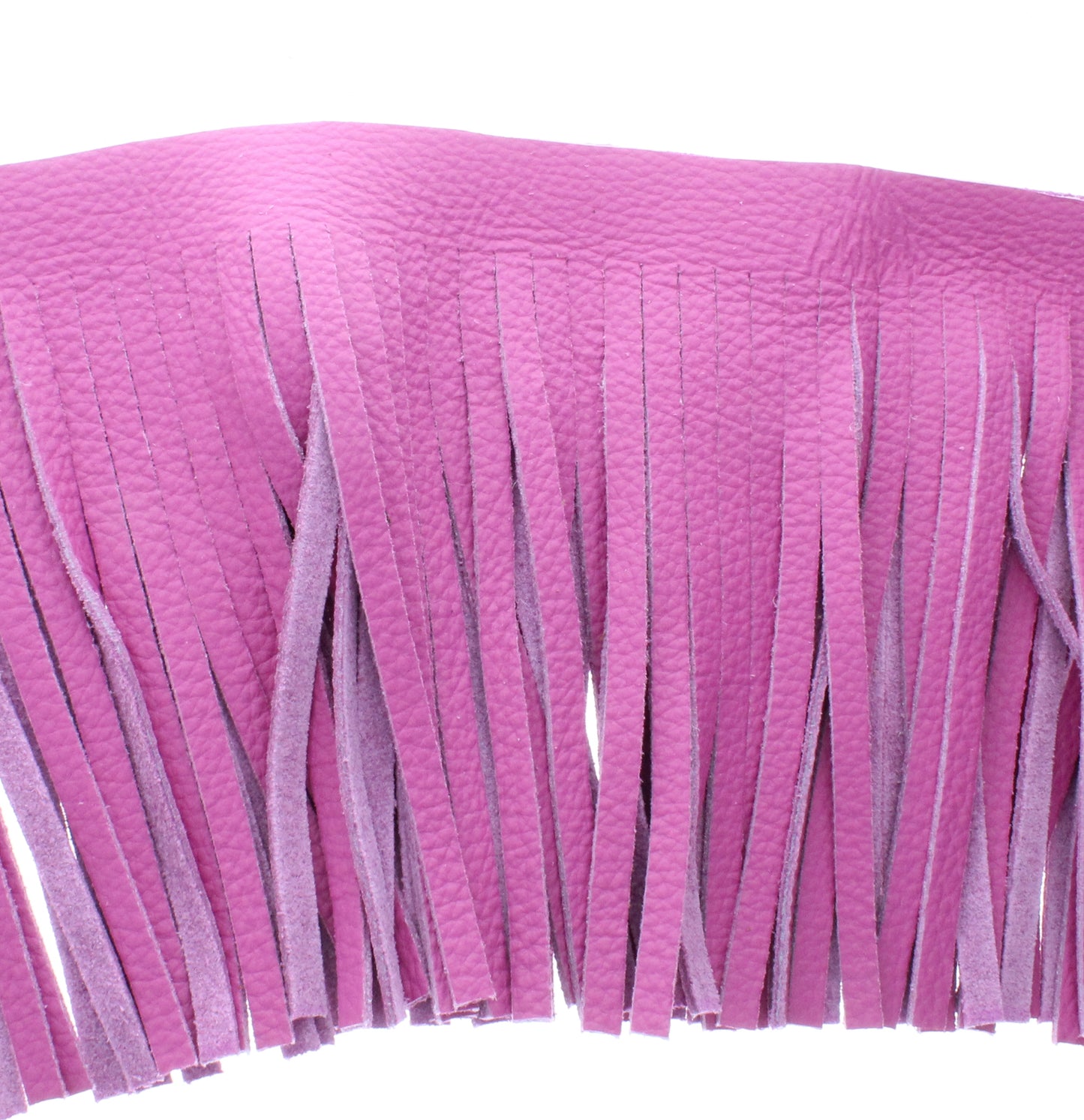 Hot-Pink Leather Fringe, Made in the USA, sold by ft.