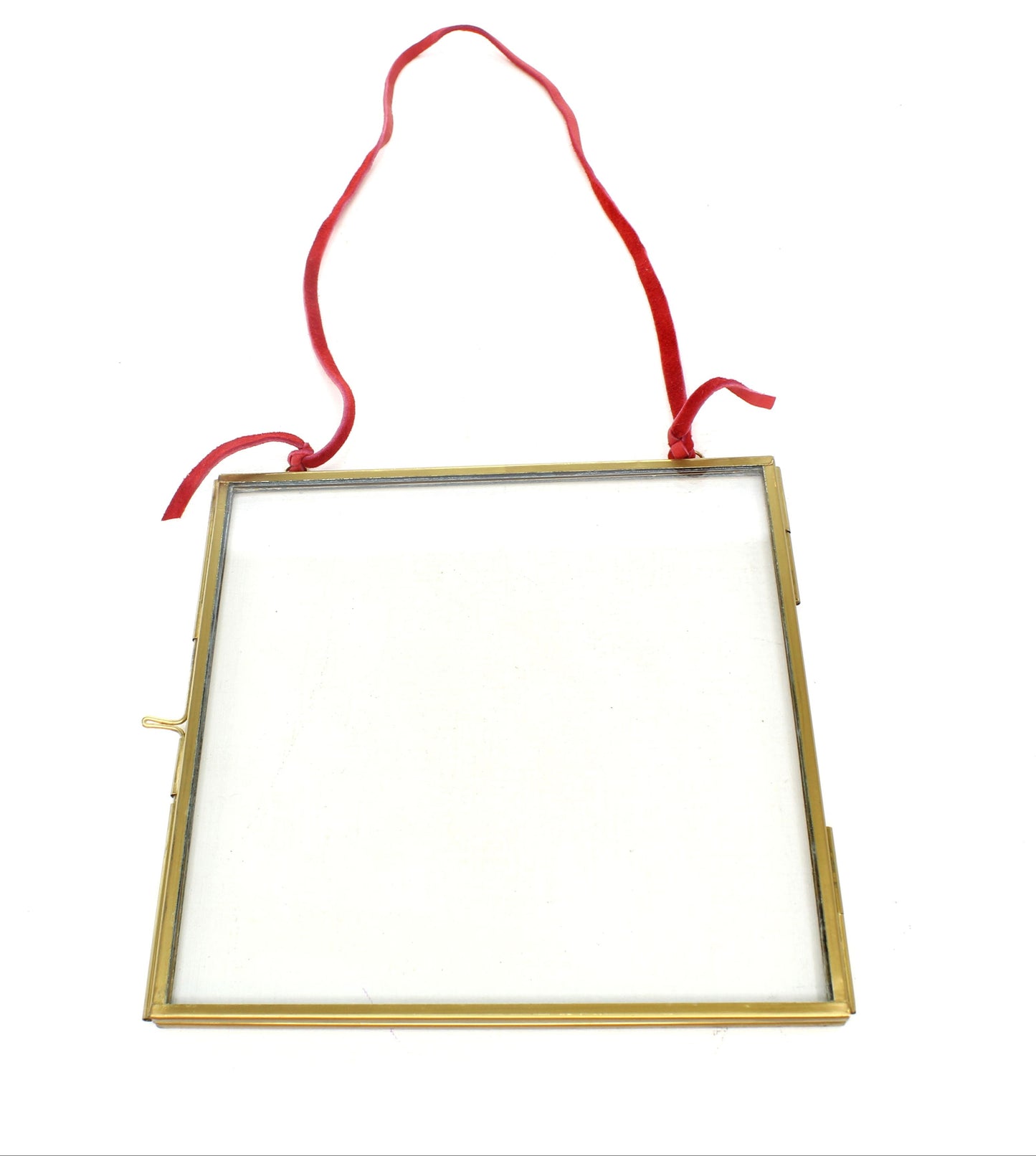 6.5 inch Brass Picture Frame with Loops, each