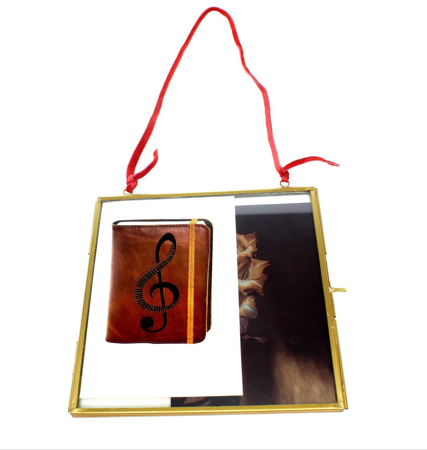 6.5 inch Brass Picture Frame with Loops, each