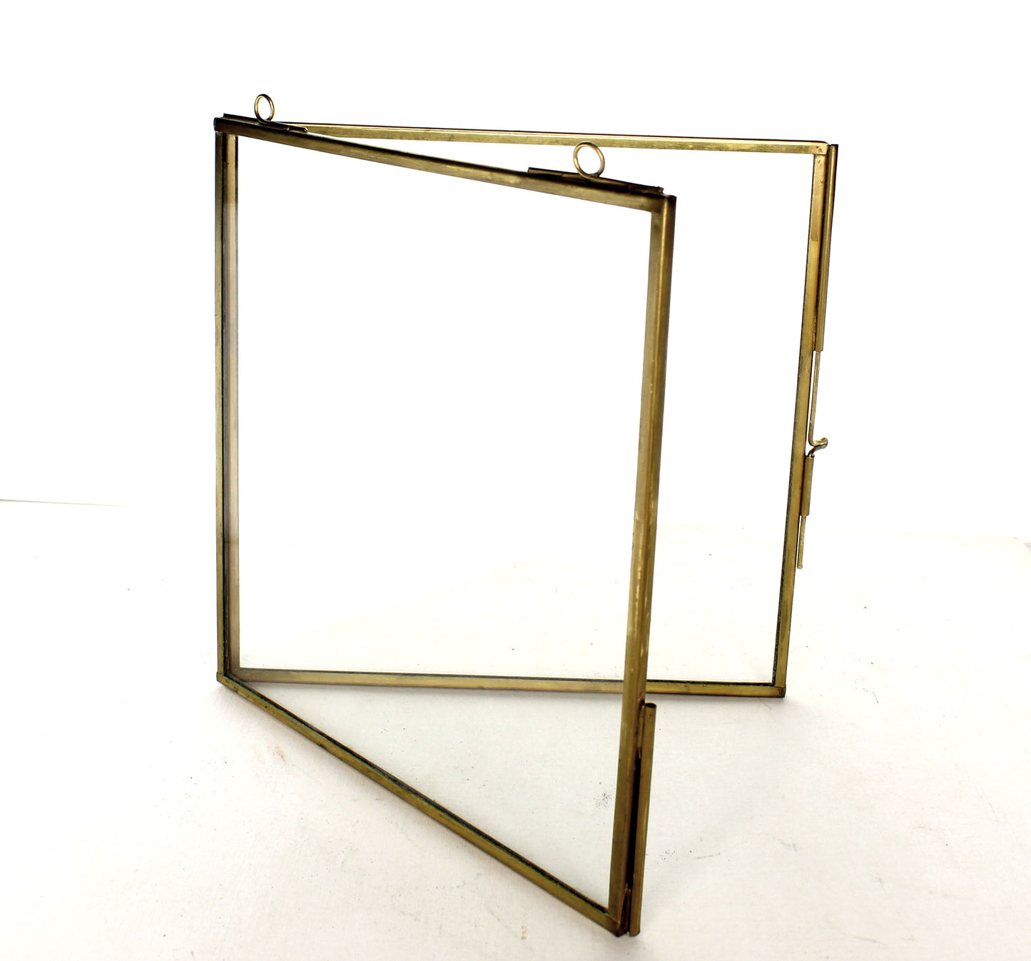 6.5 inch Brass Picture Frame with Loops, each