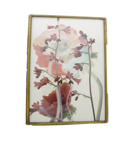 5x7 Brass Picture Frame with Stand, each