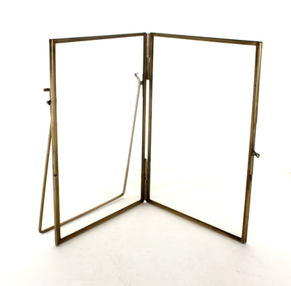 5x7 Brass Picture Frame with Stand, each