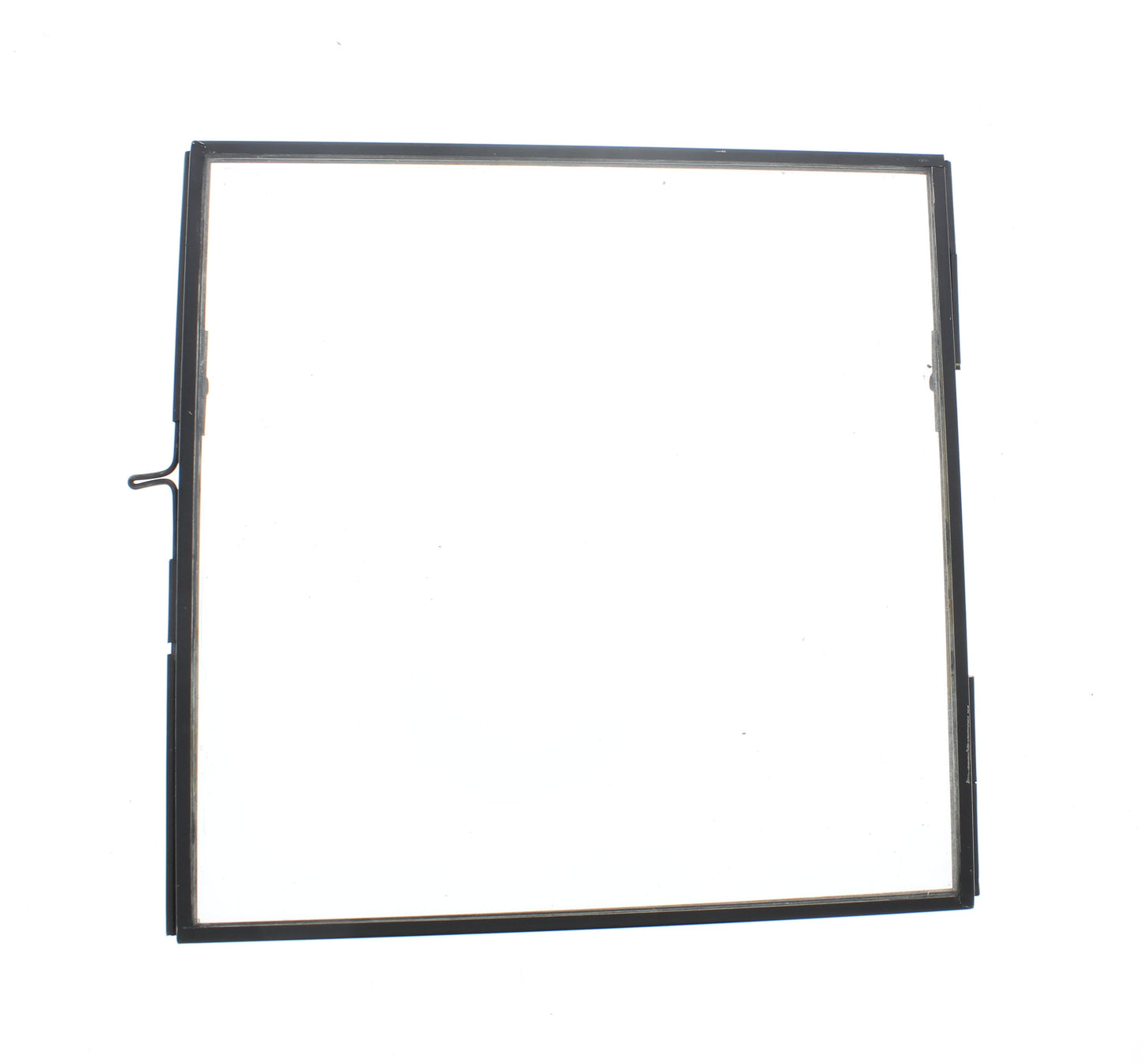 6.5 x 6.5 Black Zinc Picture Frame with Stand, each