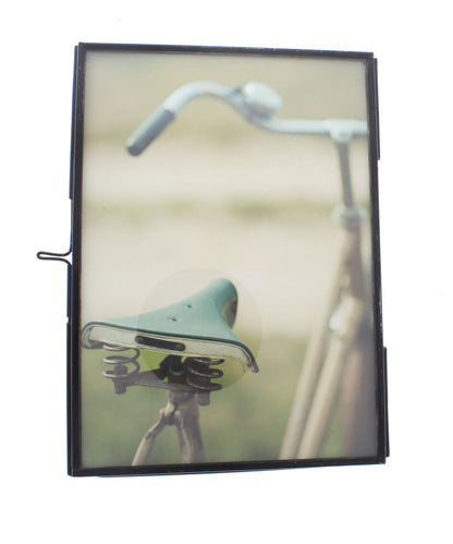 5x7 Black Zinc Picture Frame with Stand, each