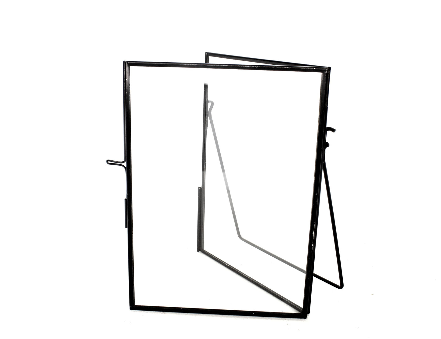 5x7 Black Zinc Picture Frame with Stand, each