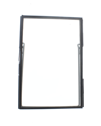 4x6 Black Zinc Picture Frame with Stand, each