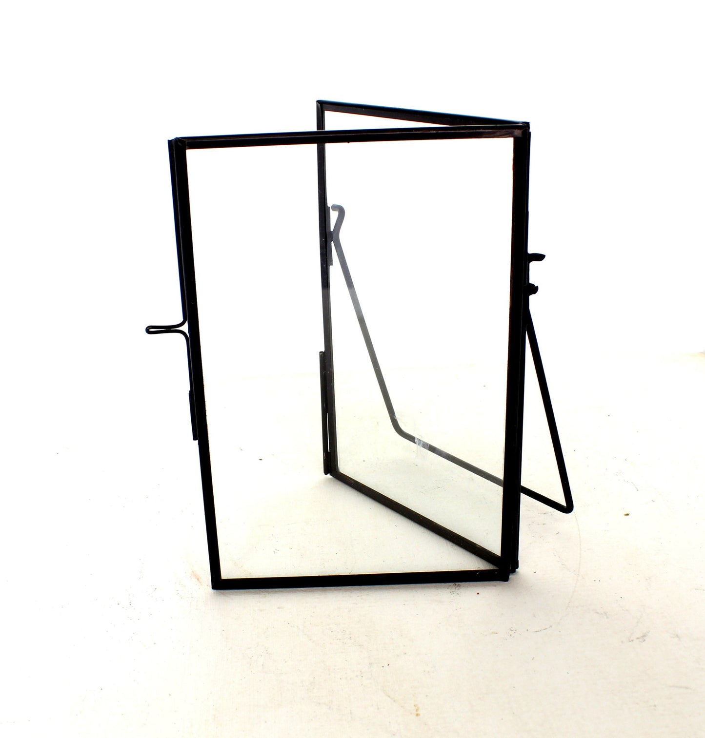 4x6 Black Zinc Picture Frame with Stand, each