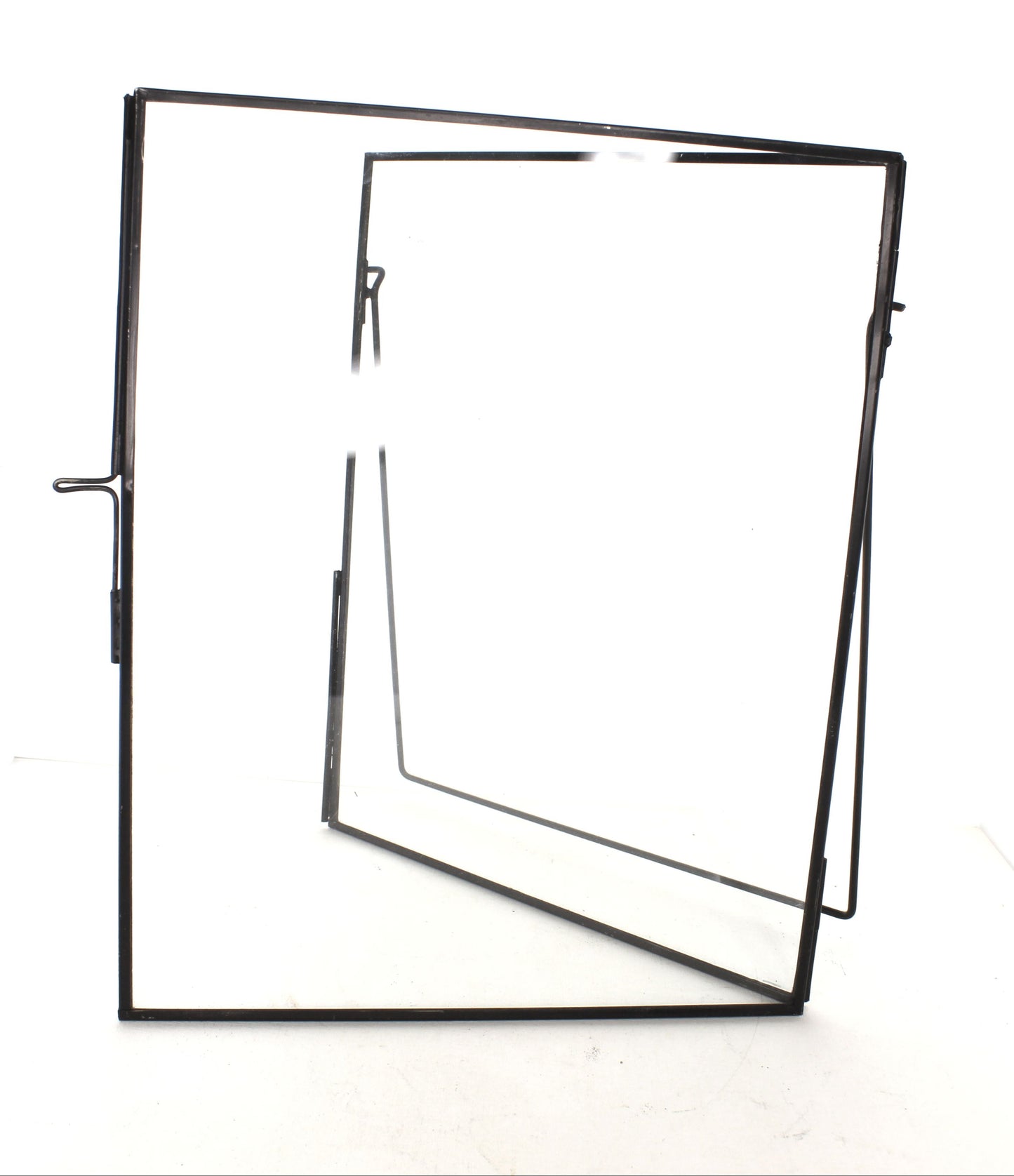 10x8 Black Zinc Picture Frame with Stand, each