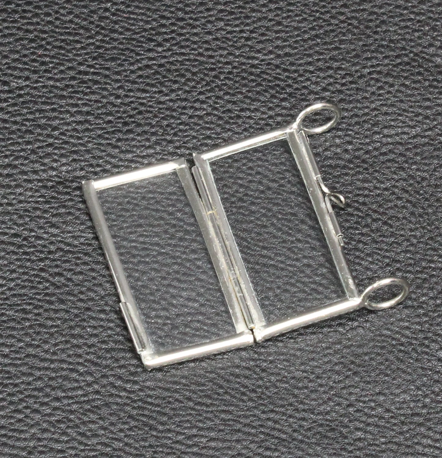 Glass Locket Frame Pendant, 6 ea