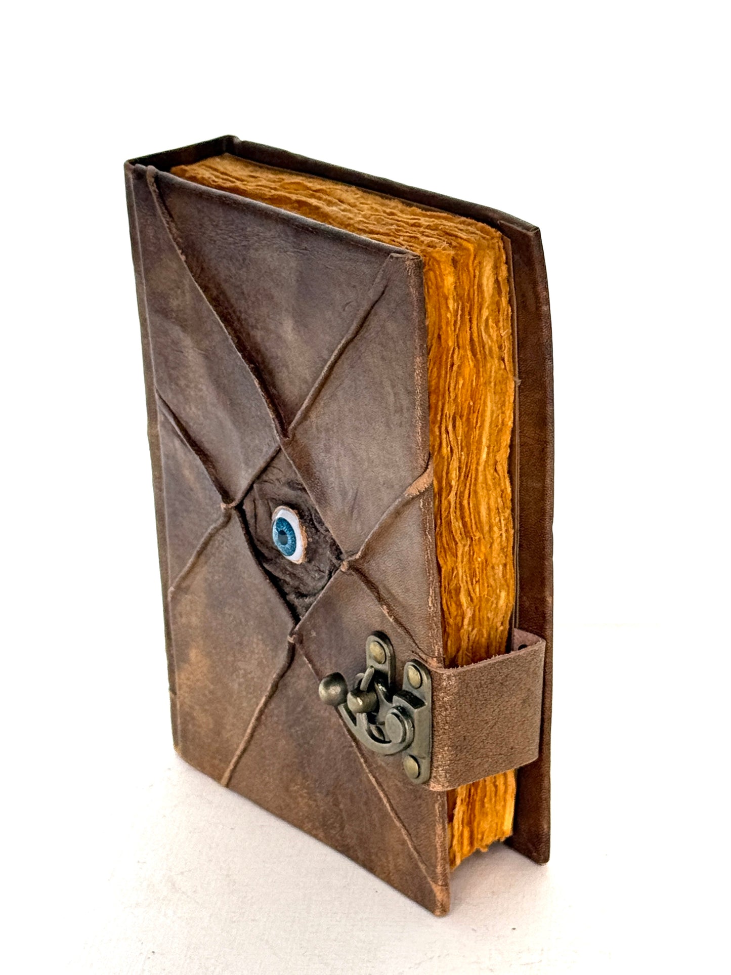 Leather Journal hard cover, with eye feature