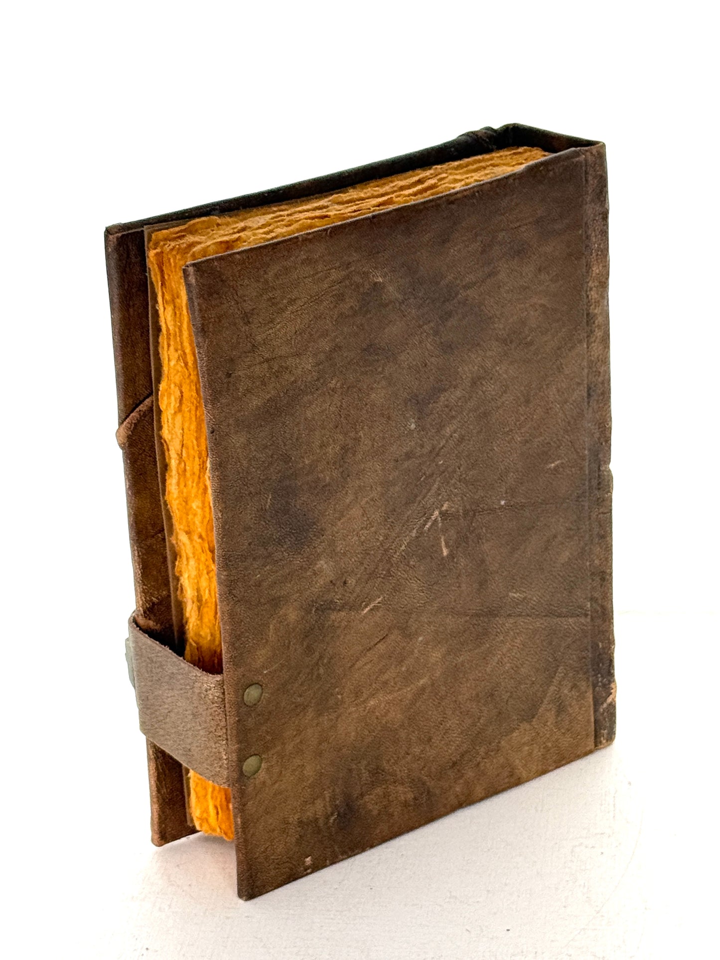 Leather Journal hard cover, with eye feature