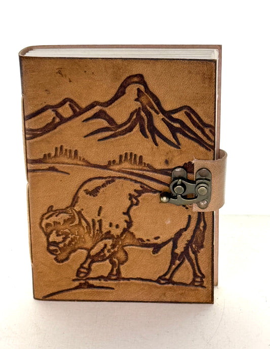 Mountain Embossed Leather Journal, each