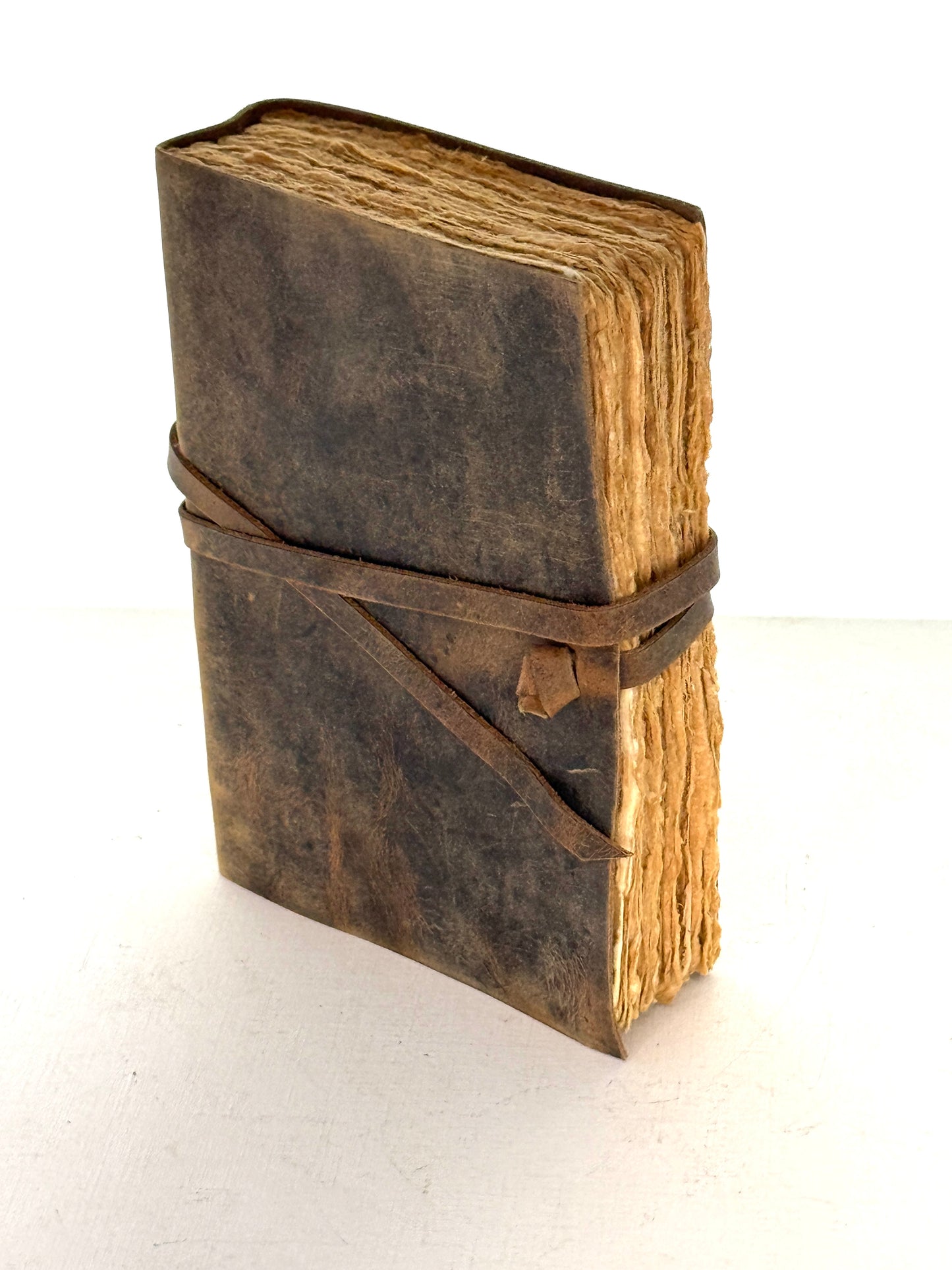 Rustic Vintage Leather Journal with String Closure, each