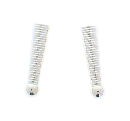 26mm Twisted Bolo Tips, Classic Silver, Gold, pk/6