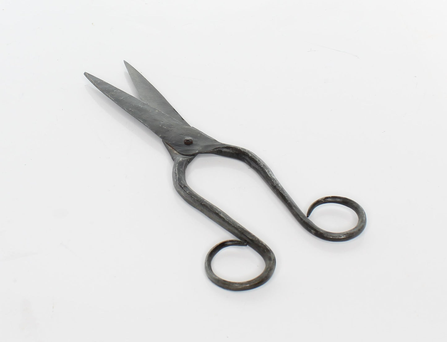 Scissors, forged steel hand made retro scissors, antique round handles forged steel, each J540BK