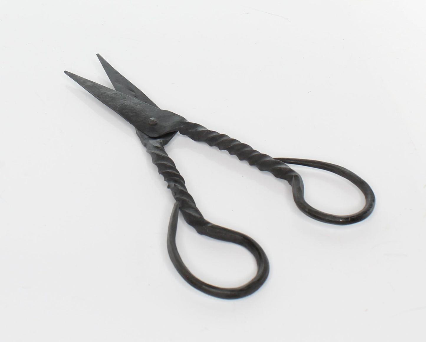 Scissors, forged steel hand made retro scissors, antique round handles forged steel, each J543BK