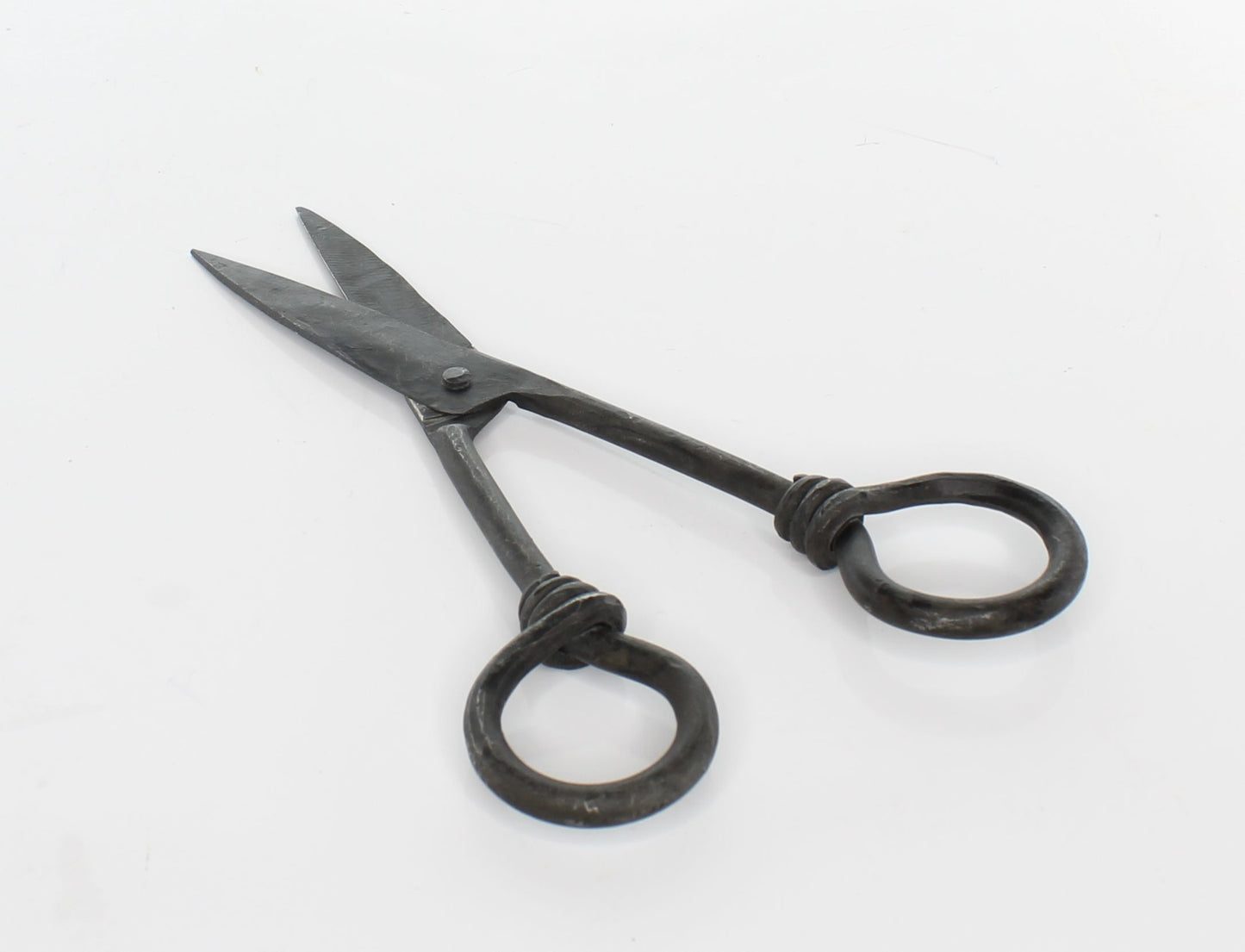 Scissors, forged steel hand made retro scissors, antique round handles forged steel, each J544BK