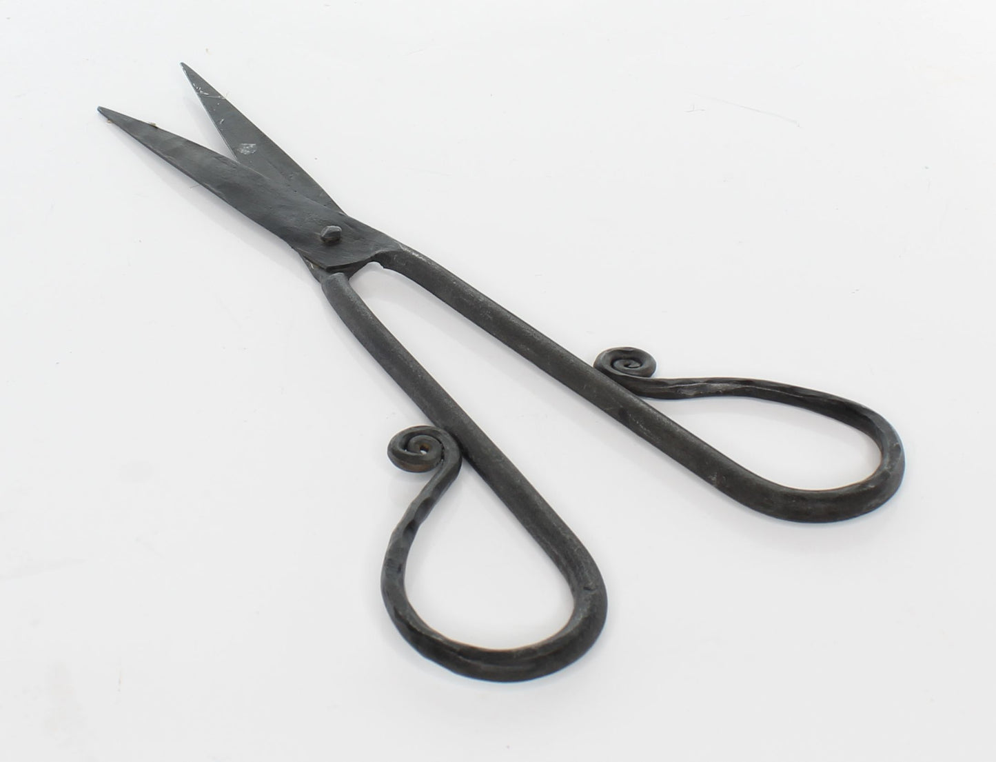 Scissors, forged steel hand made retro scissors, antique round handles forged steel, each J548BK