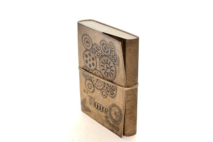 Gears Embossed Leather Journal, each